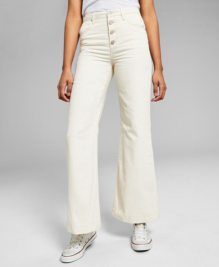 And Now This Women's Cotton Wide-Leg Jeans - Macy's
