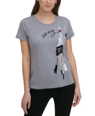 DKNY - City Girl Conversational Graphic-Print T-Shirt