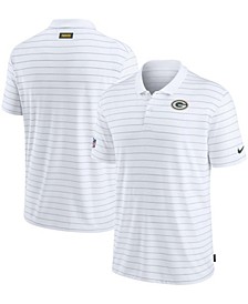 Men's Big and Tall White Green Bay Packers Sideline Victory Coaches Performance Polo