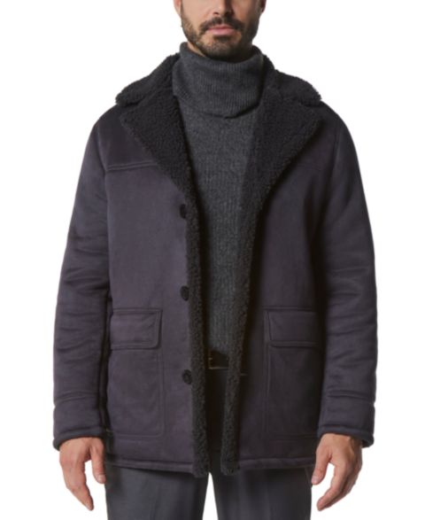 Мужская куртка Marc New York Jarvis Faux Shearling, цвет: Угольный