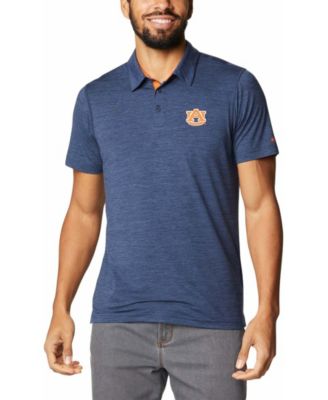 Men's Navy Auburn Tigers Tech Trail Omni-Shade Polo Shirt