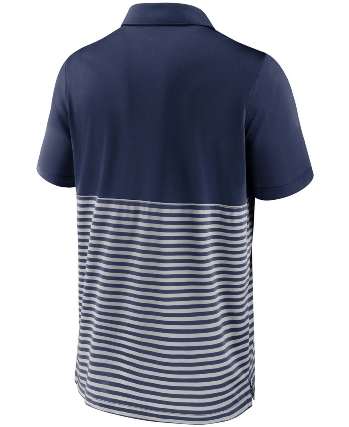 Men's Navy-Gray Washington Nationals Home Plate Striped Polo - Navy-Gray