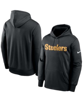 Men's Black/Gold Pittsburgh Steelers Big & Tall Pullover Hoodie 