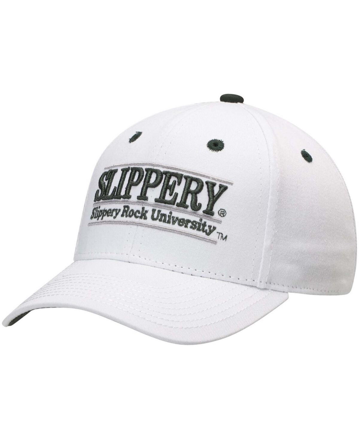 Men's White Slippery Rock Pride Classic Bar Structured Adjustable Hat - White