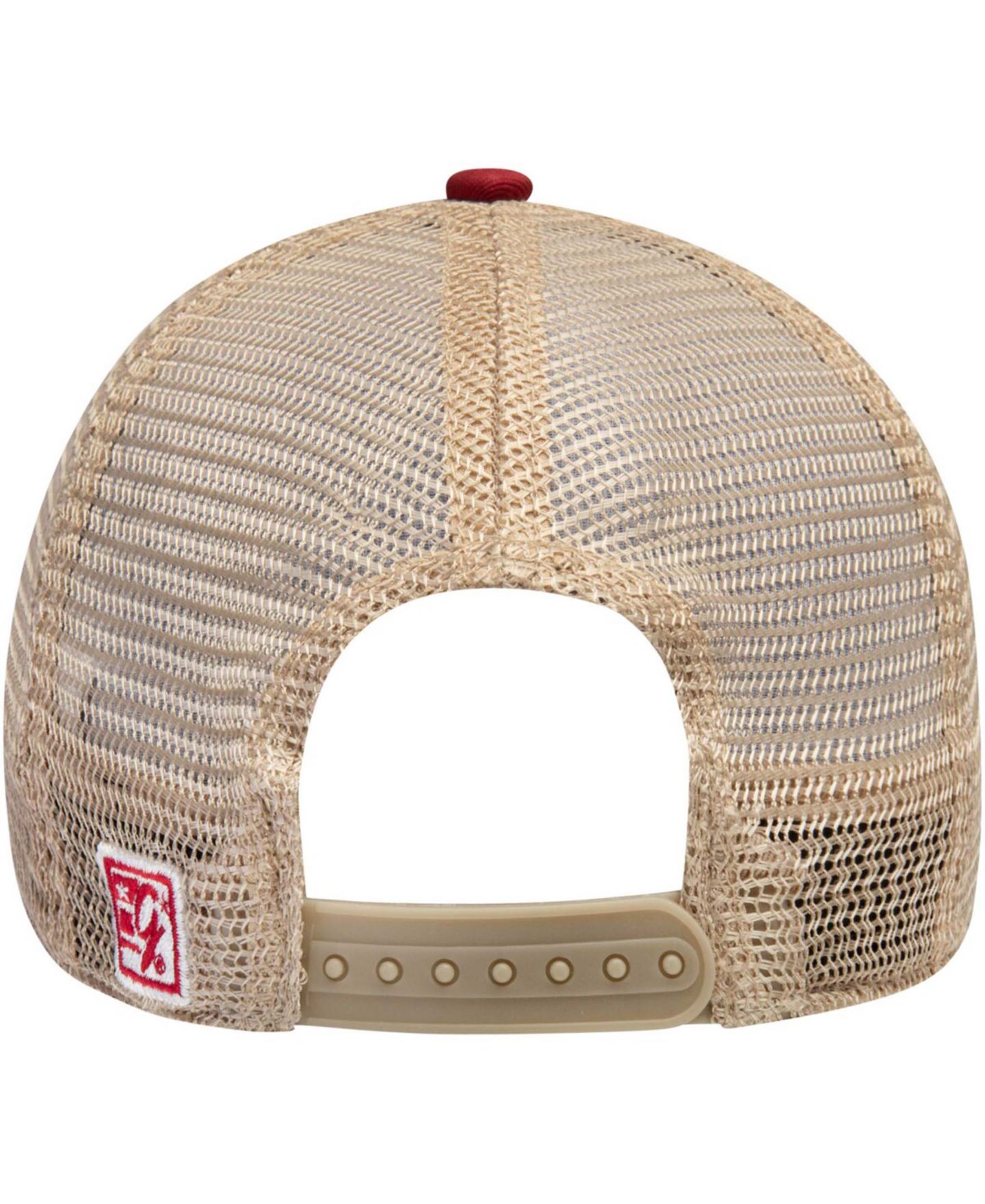 Мужская кепка Game Crimson Washington State Cougars Split Bar Trucker Adjustable Hat — фото 2