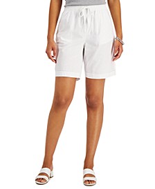 Petite Cotton Gemma Shorts,Created for Macy's
