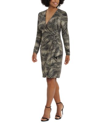 macys metallic dress