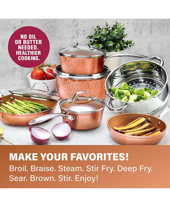 Gotham Steel Stackmaster Aluminum Fry Pan Set, Copper, 1 - Fry's Food Stores