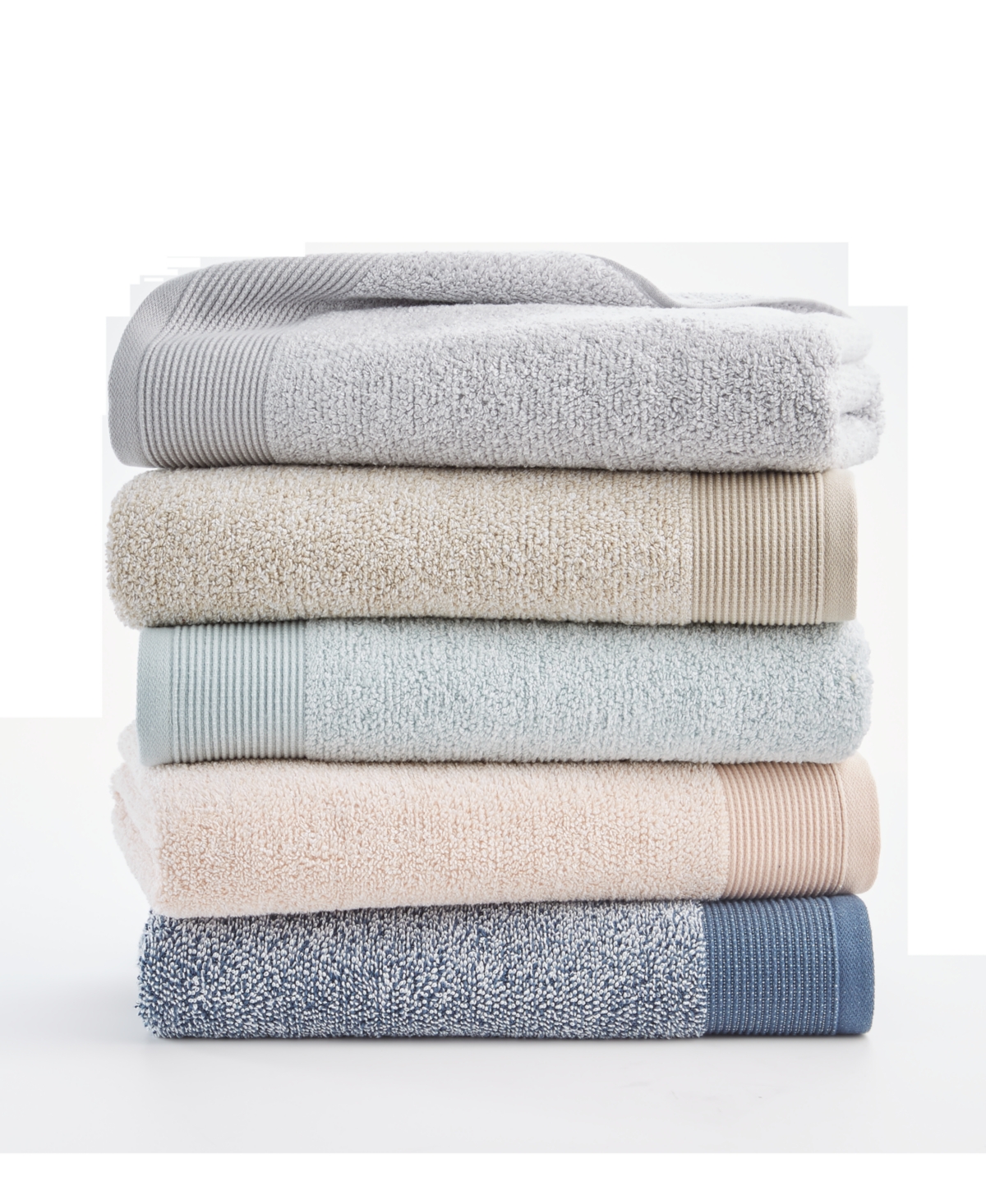 Shop Oake Ethicot Bath Towel, Created For Macy's In Light Blue