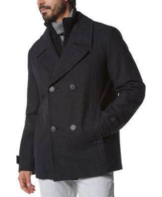 Men's Danton Peacoat with Inset Bib