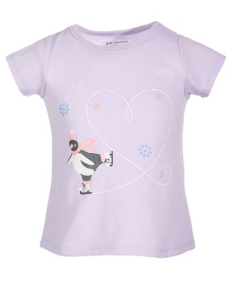 First Impressions - Baby Girls Skating Penguin T-Shirt