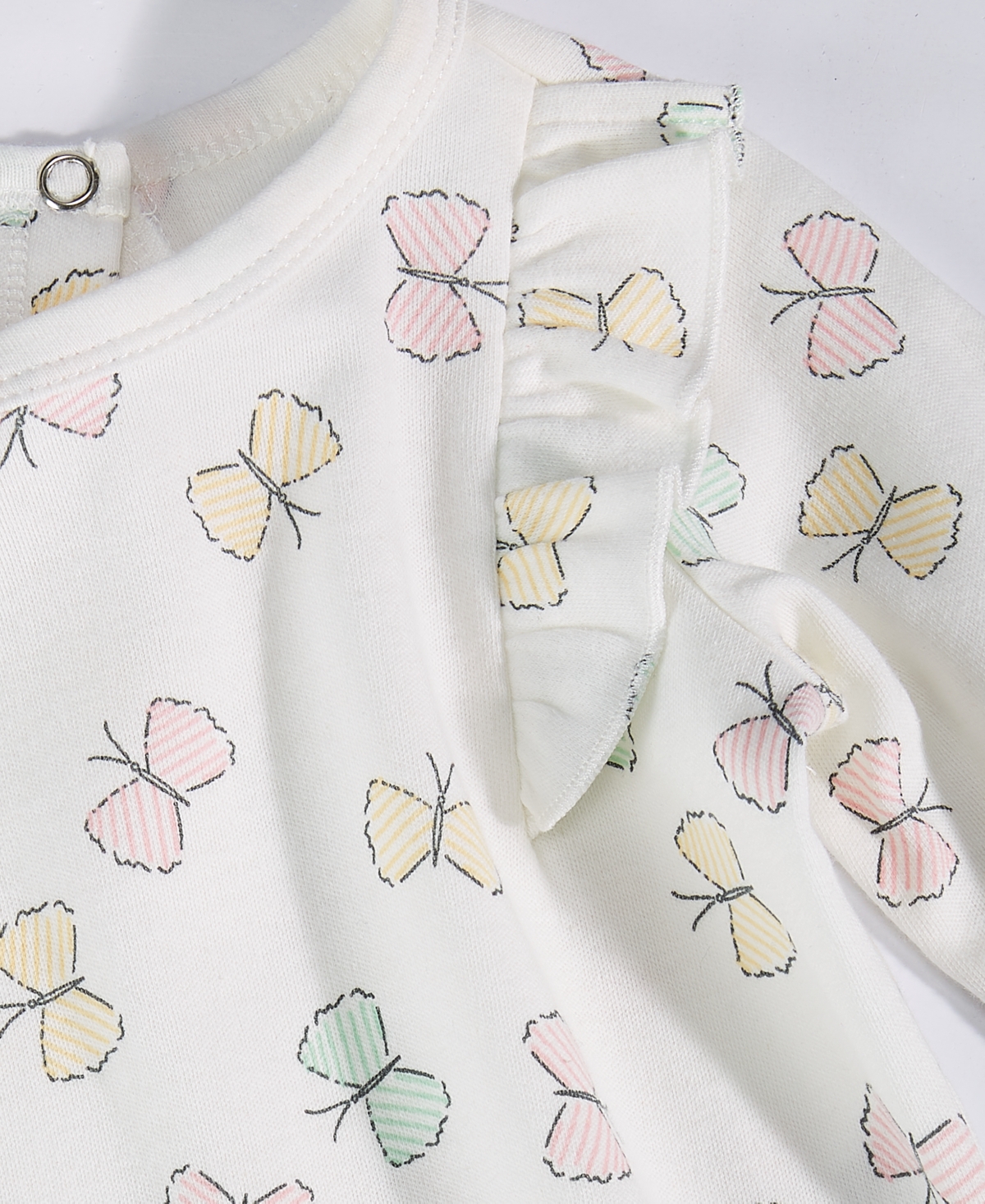 First Impressions Baby Girls Butterfly Footed Coverall and Headband, 2 Piece Set, Created for Macy's