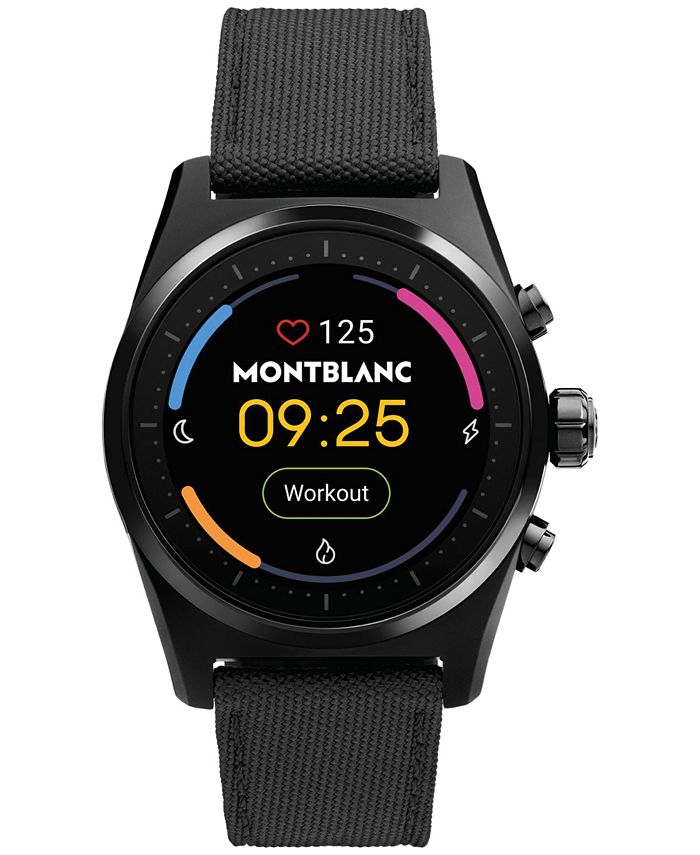Montblanc - Men's Summit Lite Black Fabric Strap Smart Watch 43mm