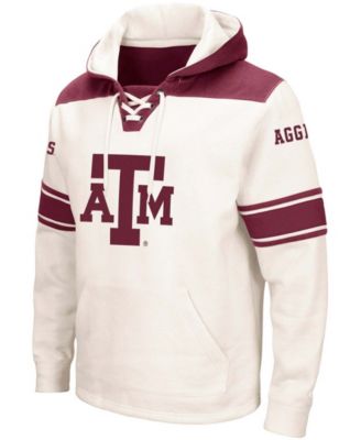 Men's Cream Texas A M Aggies 2.0 Lace-Up Hoodie
