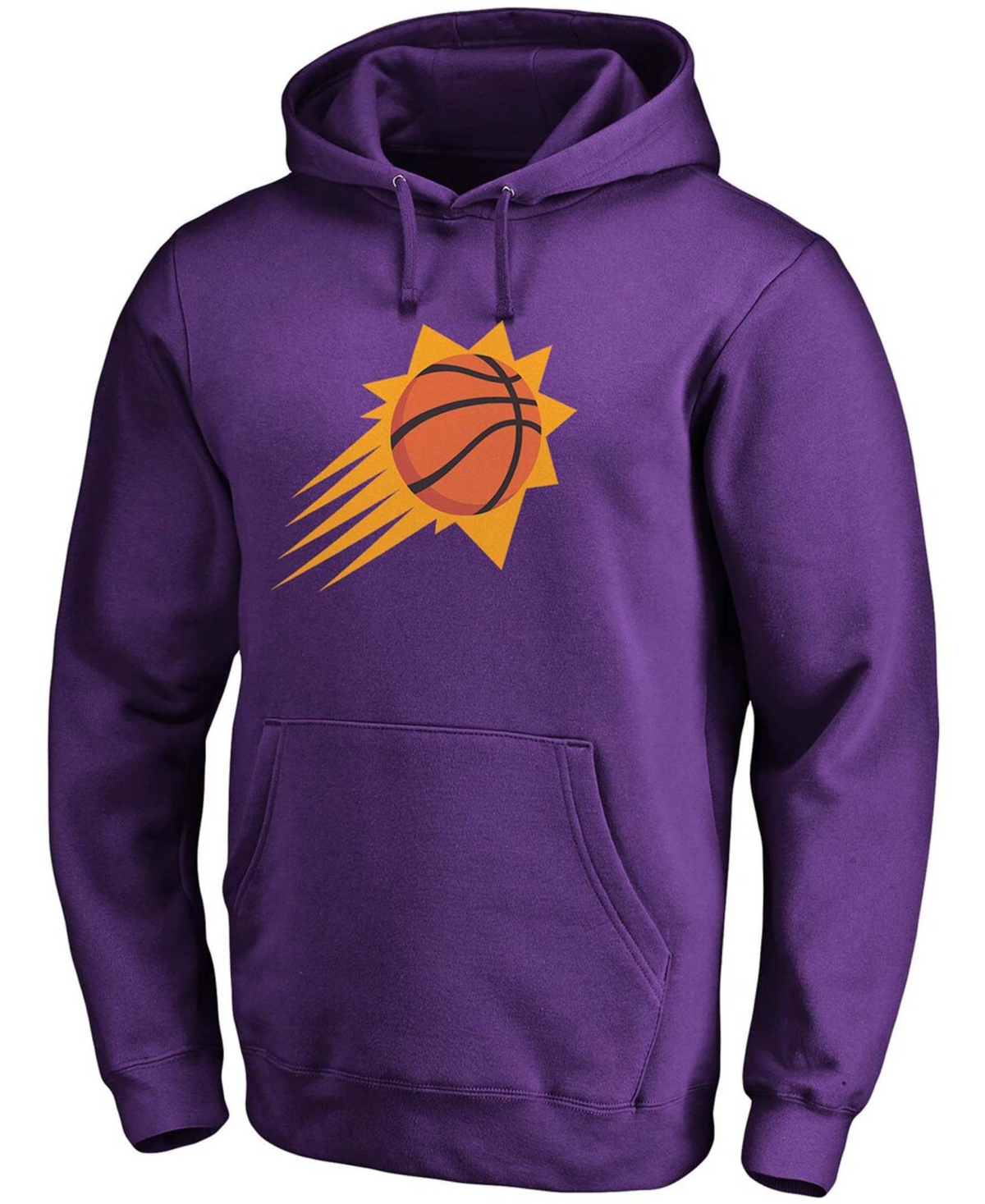 Fanatics Branded Purple Phoenix Suns Icon Primary Logo Fitted Pullover Hoodie In Purple