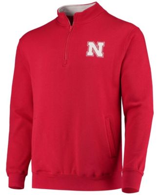Men's Scarlet Nebraska Huskers Tortugas Logo Quarter-Zip Jacket