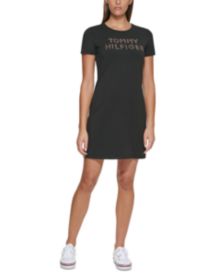 Rhinestone Logo T-Shirt Dress