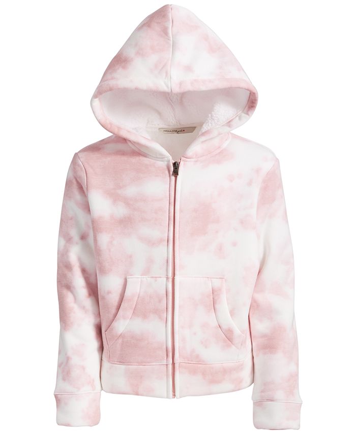 Tie dye top zip jacket