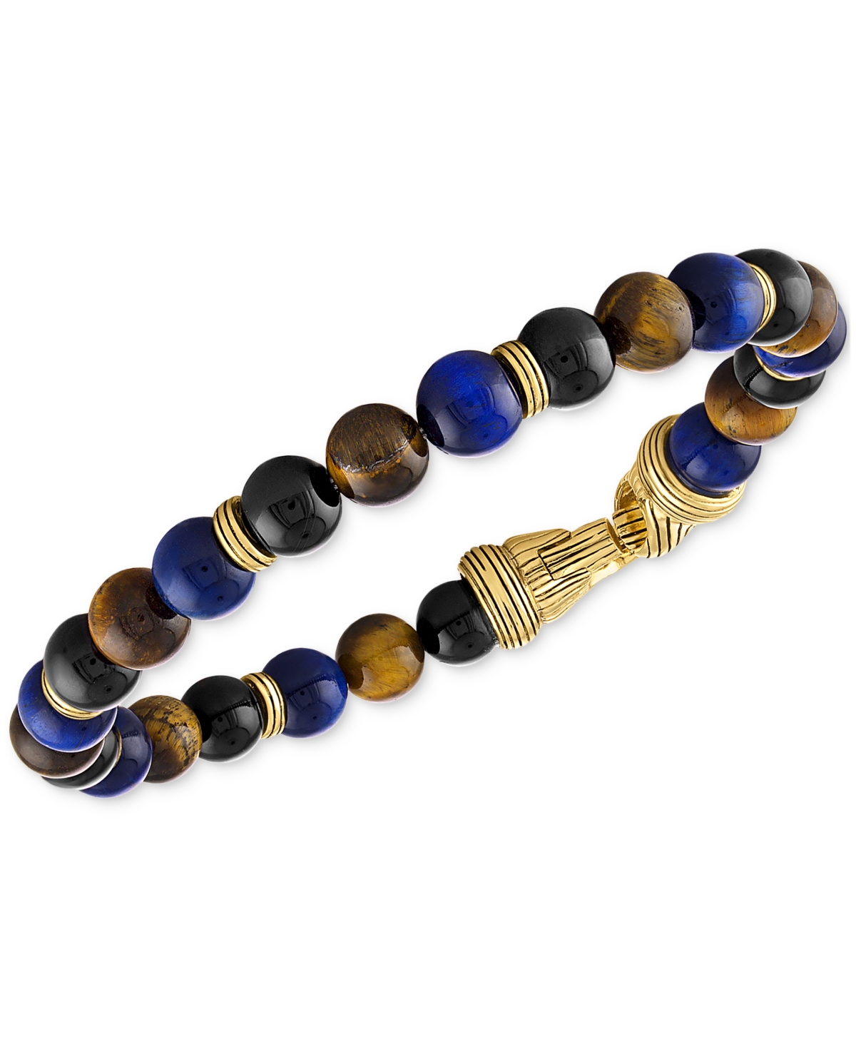 Multi-Stone Beaded Bracelet in 14k Gold-Plated Sterling Silver, Created for Macy's - Multi