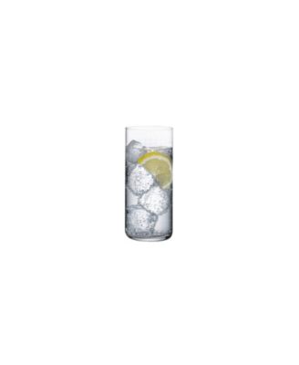 Finesse Grid Long Drink Glasses, Set of 4