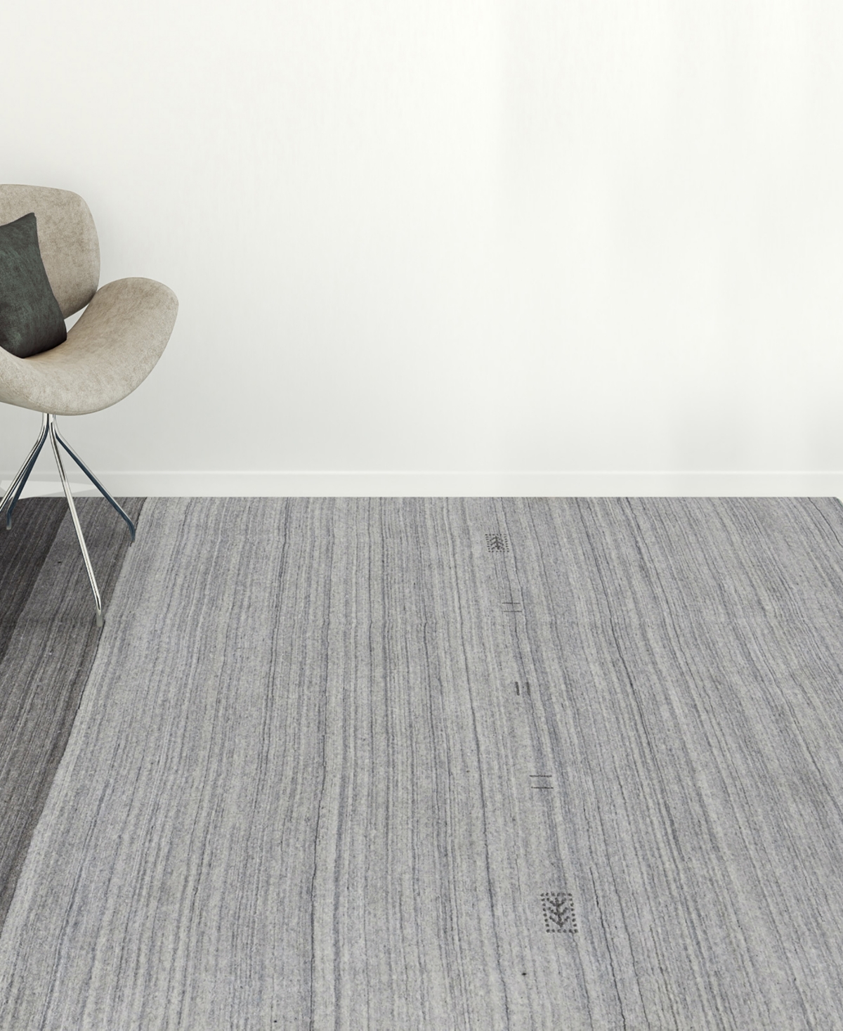Amer Rugs Blend Bea Area Rug - Silver-Tone