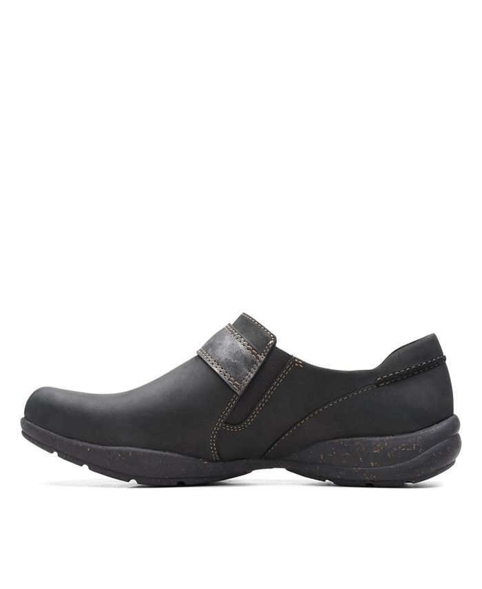 COLLECTION BY CLARKS Womens Black Mixed Media Cushioned Roseville Round Toe Boots Shoes M main image 1