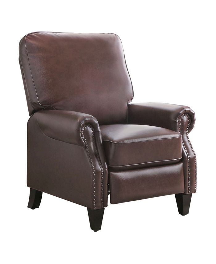 Abbyson carla bonded leather shop pushback recliner