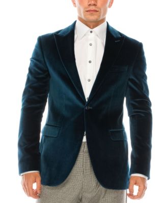 RON TOMSON - Men's Modern Italian Velvet Kennedy Blazer