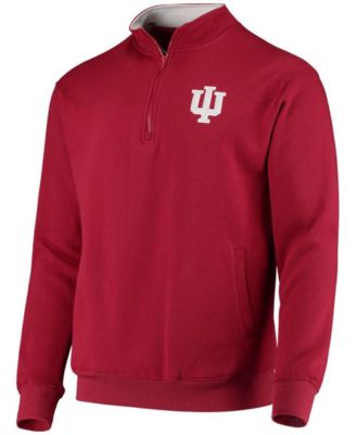 Men's Crimson Indiana Hoosiers Tortugas Logo Quarter-Zip Jacket