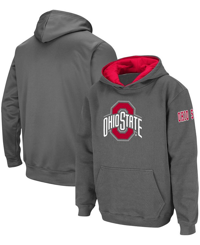 Women's Heathered Charcoal Ohio State Buckeyes Contrast Stitch