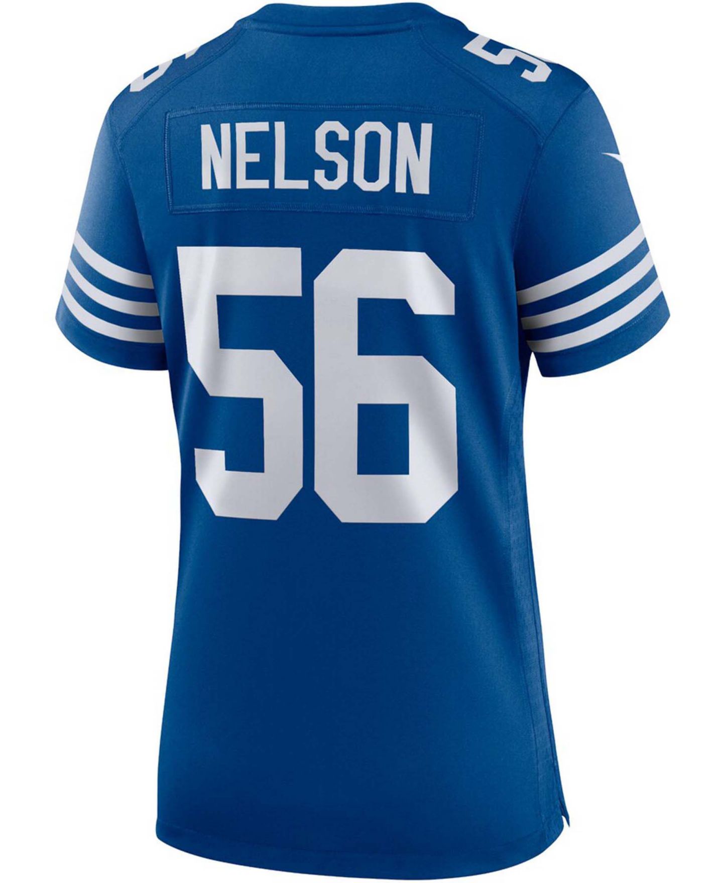 Женский топ Nike Quenton Nelson Indianapolis Colts Alternate Game Jersey, цвет: Королевский синий — фото 2