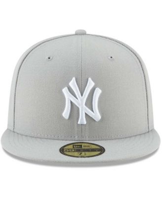 Men's Gray New York Yankees Fashion Color Basic 59Fifty Fitted Hat