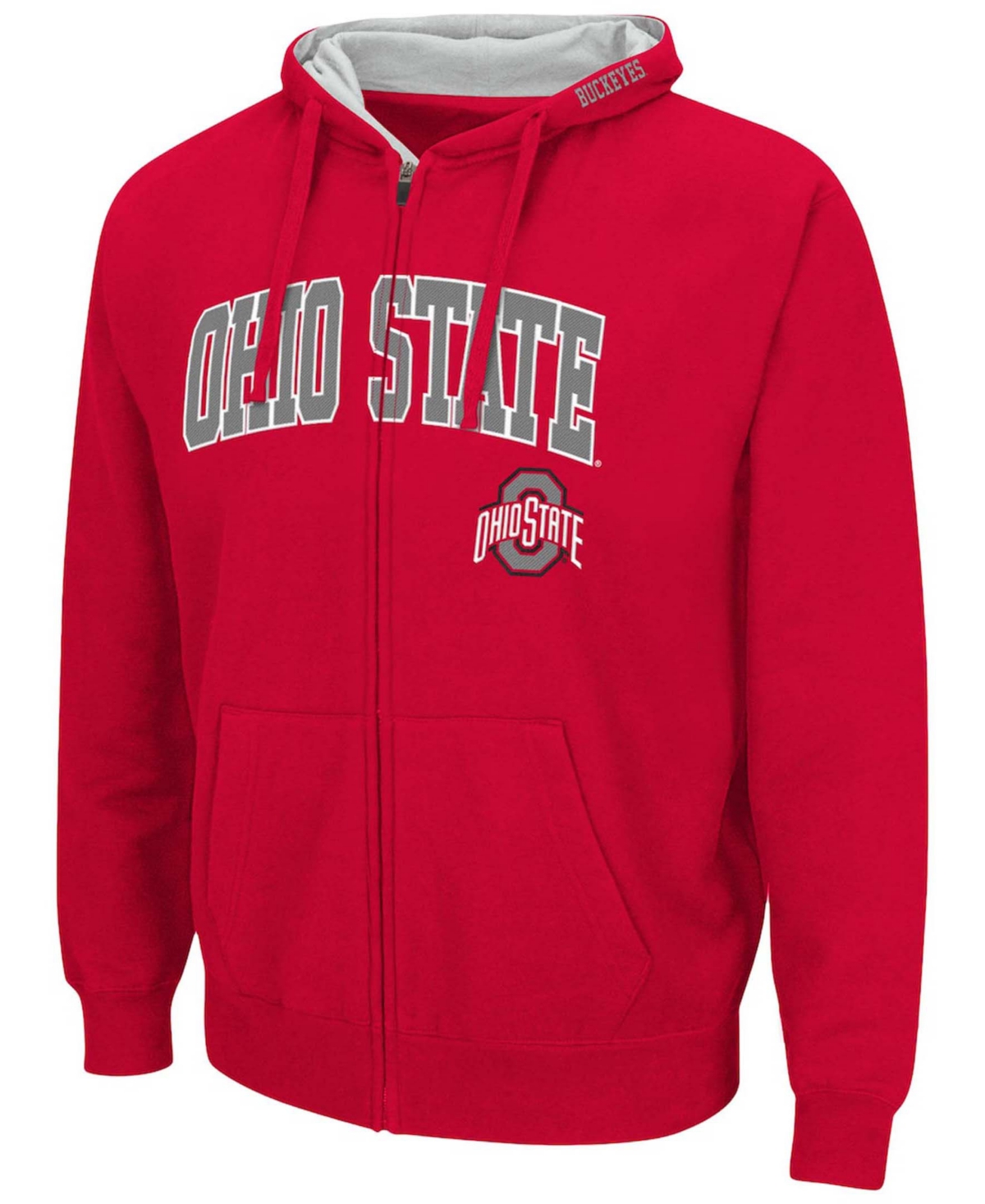 Shop Colosseum Men's Scarlet Ohio State Buckeyes Arch Logo 3.0 Full-zip Hoodie