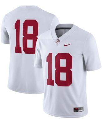 Nike Men's 8 White Alabama Crimson Tide Game Jersey - White