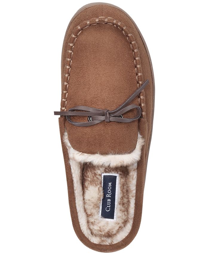 Club Room Men's SlipOn Moccasin Slippers, Created for Macy's Macy's