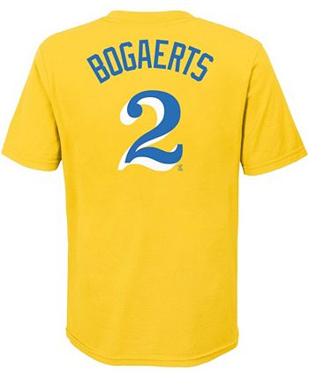 Youth Nike Xander Bogaerts Gold Boston Red Sox 2021 City Connect Name &  Number T-Shirt