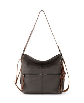 ashland leather bucket hobo