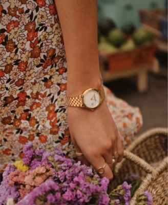 Women's Swiss Toccata Diamond-Accent Gold-Tone Stainless Steel Bracelet Watch 29mm