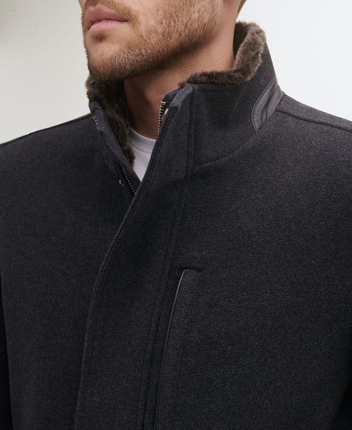 Wool plush 2025 parka cole haan
