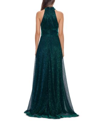 Metallic Halter Gown