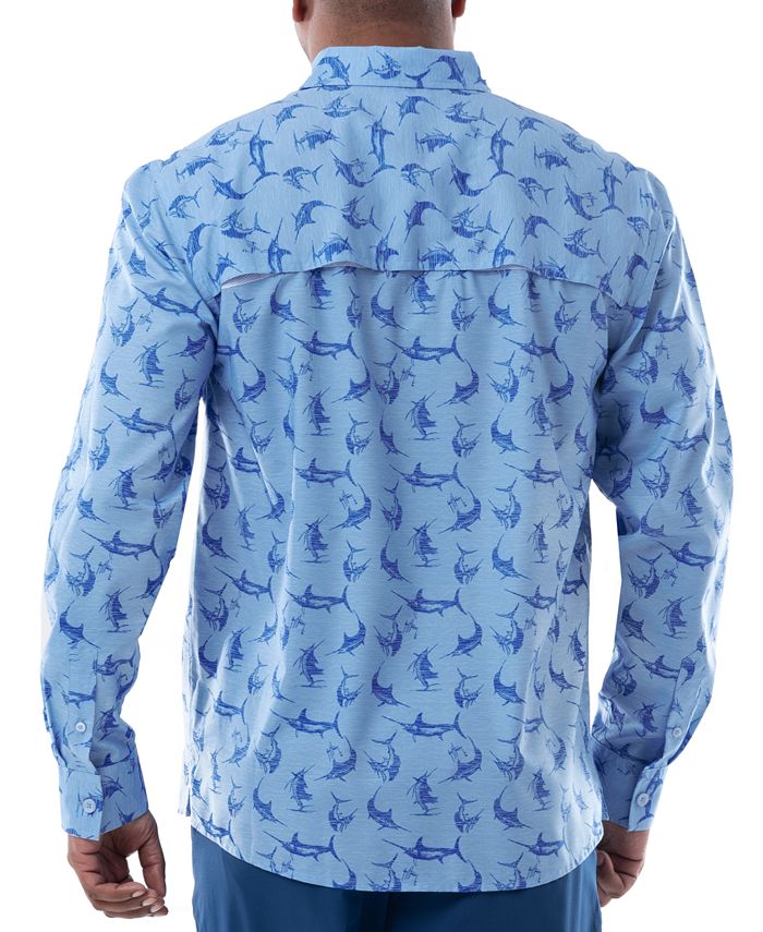 Guy Harvey Retro Billfish Long Sleeve Printed Fishing Shirt Macy's