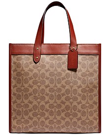 Signature Carriage Coated Canvas Field Tote