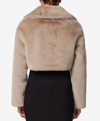 Laundry by Shelli Segal Oversized-Collar Faux-Fur Shrug