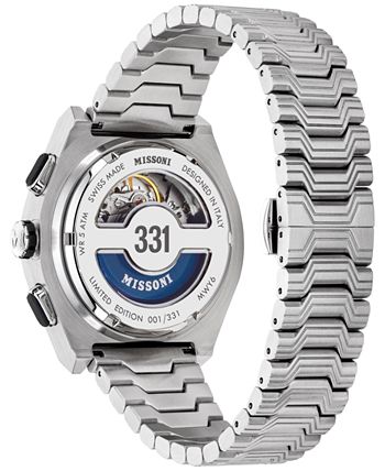 Missoni - Men's Swiss Chronograph M331 Stainless Steel Bracelet Watch 45mm