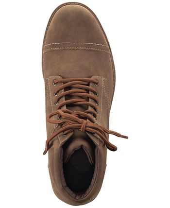 Sun Stone Men s Baker Faux Leather Lace Up Boots Created for