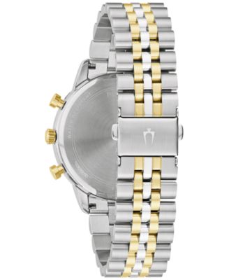Men's Classic Chronograph Two-Tone Stainless Steel Bracelet Watch 41mm, Created for Macy's