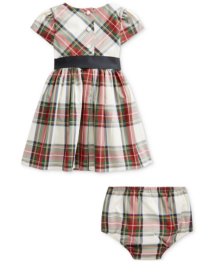 Polo Ralph Lauren Baby Girls Plaid Taffeta FitandFlare Dress