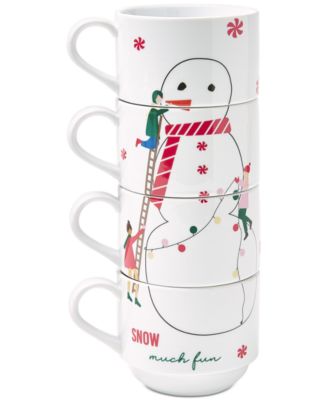 The Cellar Holiday Stackable Mugs, Set of 4, Created for Macy's