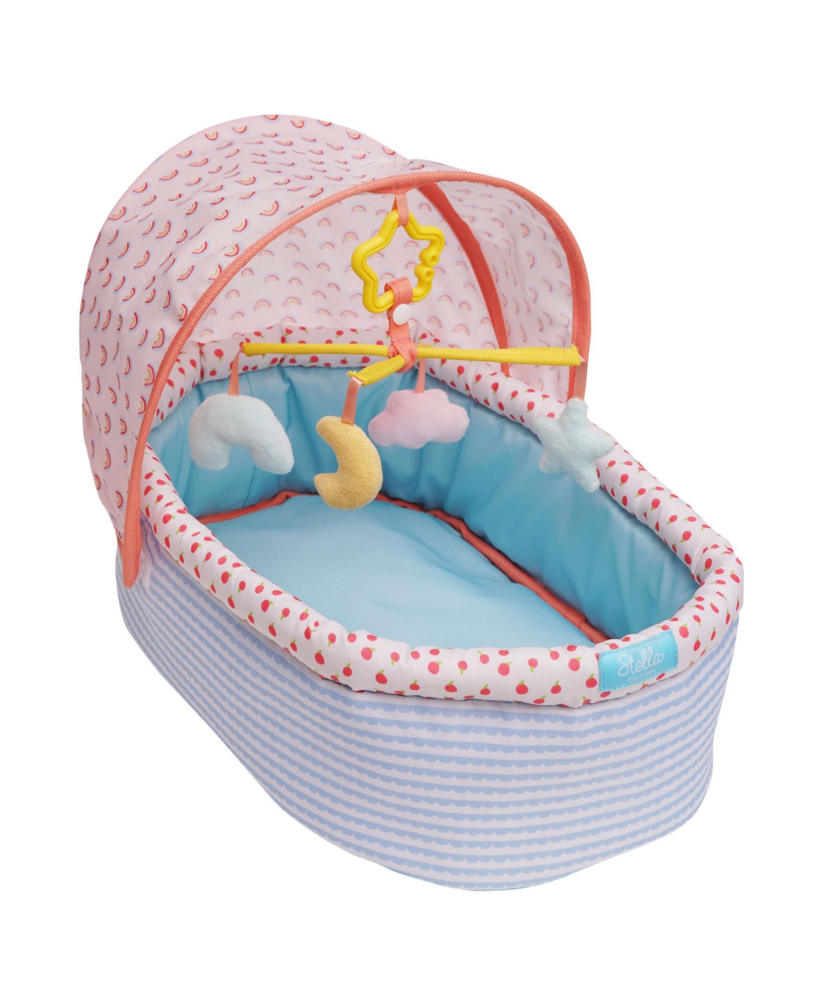 Manhattan Toy Company Stella Collection Soft Baby Doll Crib In Multi
