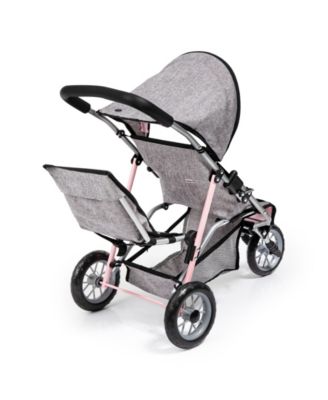 Baby Doll Twin 3 Wheel Jogger